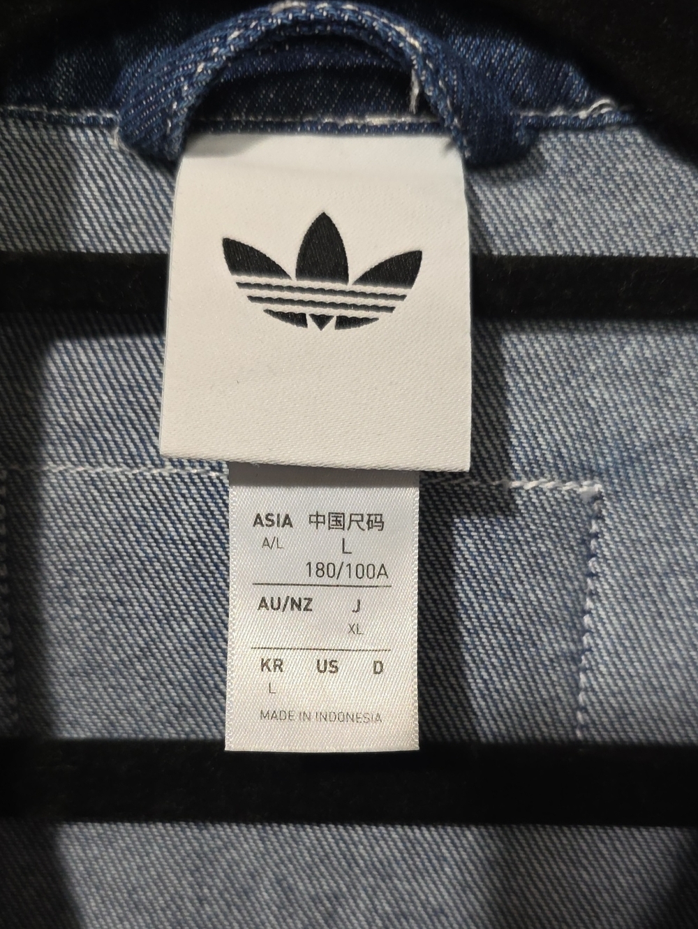 Adidas Dark Blue Denim Jacket - Picture 3 of 6